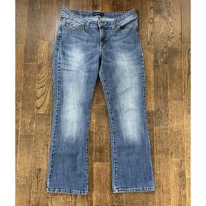 Lee Jeans Women's Sz 14 Medium (W33xL28.5) Platinum Label Blue Mid Rise Stretch